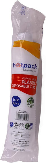 Hotpack 6oz Disposable Plastic Cups – 50 Pieces Pack - Al Kabayel Discount CentreHotpack 6oz Disposable Plastic Cups – 50 Pieces PackDisposablesHOTPACKAl Kabayel Discount Centre