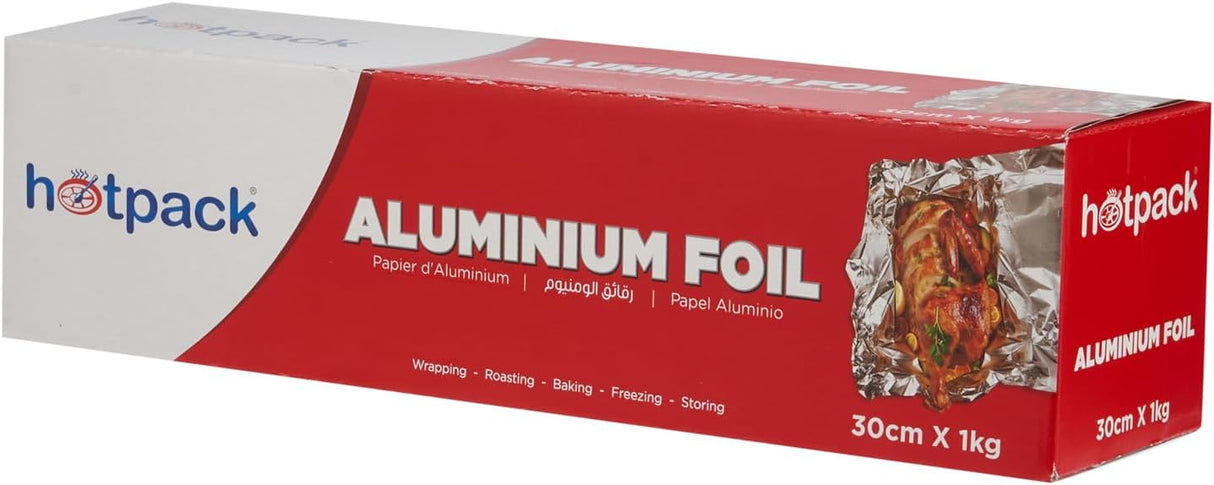 Hotpack Aluminium Foil 300mm Width, 1000g Gross Weight, Cooking - Storing - Wrapping - Al Kabayel Discount CentreHotpack Aluminium Foil 300mm Width, 1000g Gross Weight, Cooking - Storing - WrappingJars & Food SaversHOTPACKAl Kabayel Discount Centre
