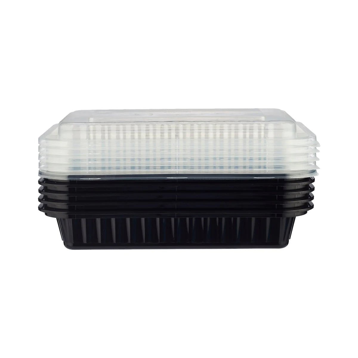 Hotpack Classique Range 5pcs Rectangular Black Base Container with Lid 28oz - Al Kabayel Discount CentreHotpack Classique Range 5pcs Rectangular Black Base Container with Lid 28ozDisposablesHOTPACKAl Kabayel Discount Centre