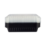 Hotpack Classique Range 5pcs Rectangular Black Base Container with Lid 58oz - Al Kabayel Discount CentreHotpack Classique Range 5pcs Rectangular Black Base Container with Lid 58ozDisposablesHOTPACKAl Kabayel Discount Centre