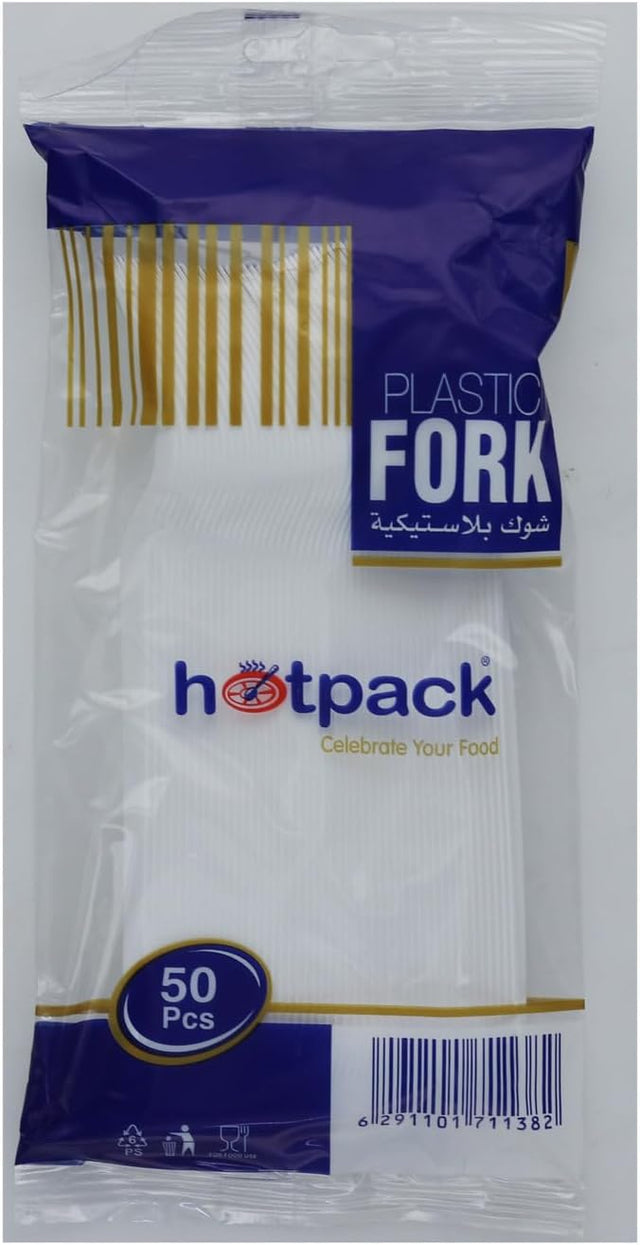 Hotpack Disposable Plastic Forks 50pcs – White Finish - Al Kabayel Discount CentreHotpack Disposable Plastic Forks 50pcs – White FinishDisposablesHOTPACKAl Kabayel Discount Centre