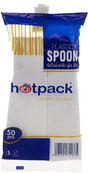 Hotpack Disposable Plastic Spoons 50pcs – White Finish - Al Kabayel Discount CentreHotpack Disposable Plastic Spoons 50pcs – White FinishDisposablesHOTPACKAl Kabayel Discount Centre