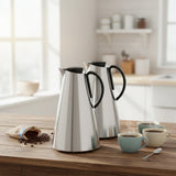 Luhpar HS-2505 Vacuum Flask 2-Piece Set (1.0 L + 1.0 L) – White with Black HandleHS-2502 Vacuum Flask 2-Piece Set (1.0 L + 1.0 L) – Matt Silver with Black Handle