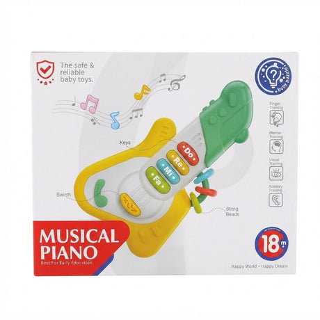 Huanger Musical Piano Guitar Toy for Babies & Toddlers – Early Education Instrument with Do Re Mi Keys & String Beads (18M+) - Al Kabayel Discount CentreHuanger Musical Piano Guitar Toy for Babies & Toddlers – Early Education Instrument with Do Re Mi Keys & String Beads (18M+)ToysHUANGERAl Kabayel Discount Centre