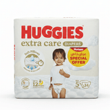 Huggies Extra Care Diapers | Size 5 (12–22 kg) | 34 Pcs | Soft Pillows Technology | Up to 12 Hours Overnight Protection - Al Kabayel Discount CentreHuggies Extra Care Diapers | Size 5 (12–22 kg) | 34 Pcs | Soft Pillows Technology | Up to 12 Hours Overnight ProtectionBaby ProductsHUGGIESAl Kabayel Discount Centre