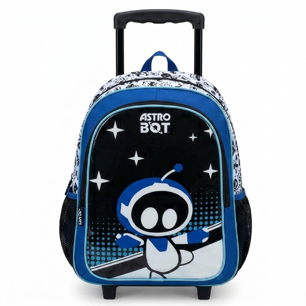 Astro Bot 5-in-1 18-Inch Trolley School Set