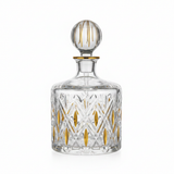 Mayflower Crystal Glass Perfume Bottle with Golden Shade — 1100ml