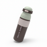 SBC Dark Brown & Sage Green Metal Water Bottle – 700ml