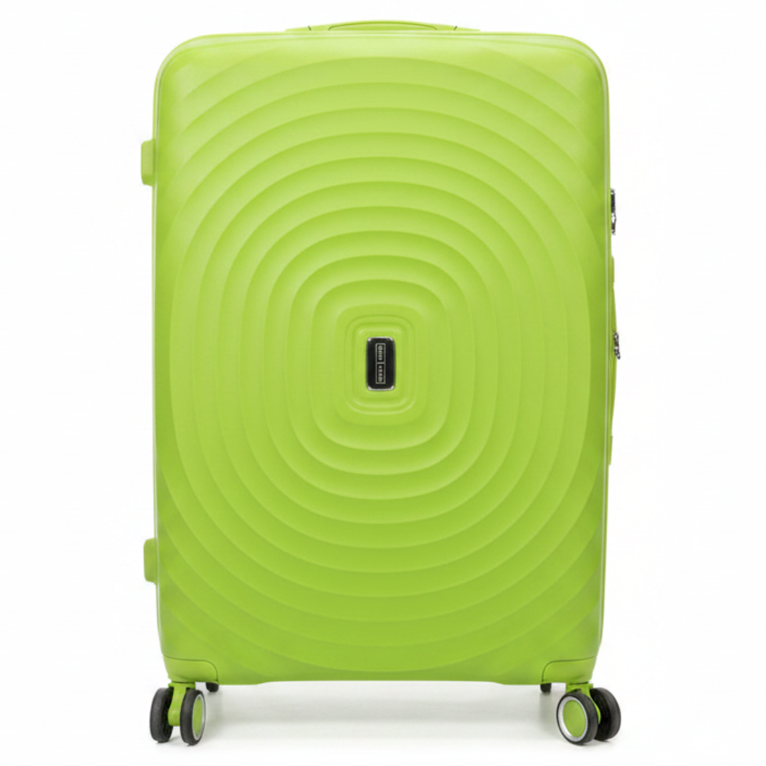 Parajohn Green PP Hard Shell Trolley — Large Suitcase with Spinner Wheels | 28 Inch , 24 Inch , 20 Inch |
