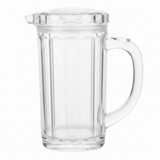 Acrylic Crystal-Clear Ribbed Oil Bottle with Lid | 17cm |