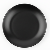 Black Matte Ceramic Fruit Plate 26.5cm | Premium Stoneware Serving Plate |