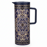 Hobby Lobby Navy Blue & Gold Vacuum Flask | Hot & Cold Beverage Server | 1 Litre