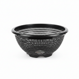 Plastic Mesh Colander Basket 35×15cm — Brown / Black