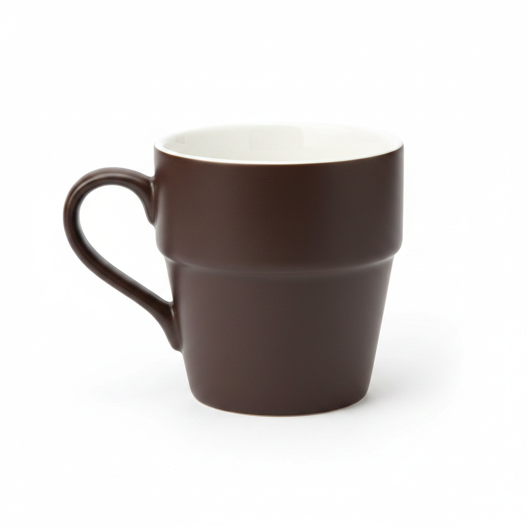 Brown Porcelain Mug - 250ml