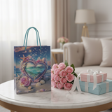 Ocean Heart Paper Gift Bag - 23×18 cm