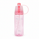 Now.B Button Spray Mist Sports Water Bottle – 600ml - Pink / Green / Black