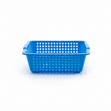 Plastic Multi-Purpose Kitchen Tray Basket - 37×30 cm - Blue / Pink