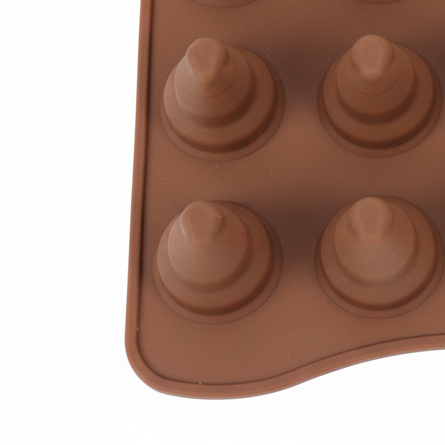 Yuniverse Silicone Witch Hat Mould – 20×11 cm – 15-Cavity Chocolate & Candy Mold