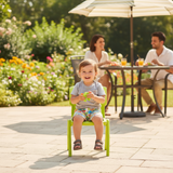 Esqube Plastic Baby Chair –  48×30 cm - Lime Green / Blue