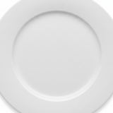Wilmax Round White Porcelain Dinner Plate - 10 Inch