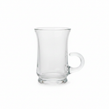 Turkish Style Clear Glass Tea Mug with Handle – 130ml