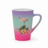 Flamingo Tropical Gradient Matte Finish Ceramic Mug - 400ml