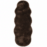 Luxe Plush Shaggy Floor Mat | Ultra-Soft Faux Fur Runner Rug | Wavy Organic Shape | 60×180 cm |