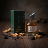 روزن ماء عطر للرجال والنساء – RW018 عطر شرقي خشبي بالزعفران والورد وخشب العود والفانيليا – بخاخ طبيعي يدوم طويلًا – 100 مل | نسخة مستوحاة |