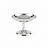 Silver Stainless Steel Pudding Cup with Pedestal Stand - 10×8 cm