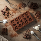Yuniverse Silicone Chocolate & Candy Mould – 15 Cavity – Mixed Shapes – 20×11 cm