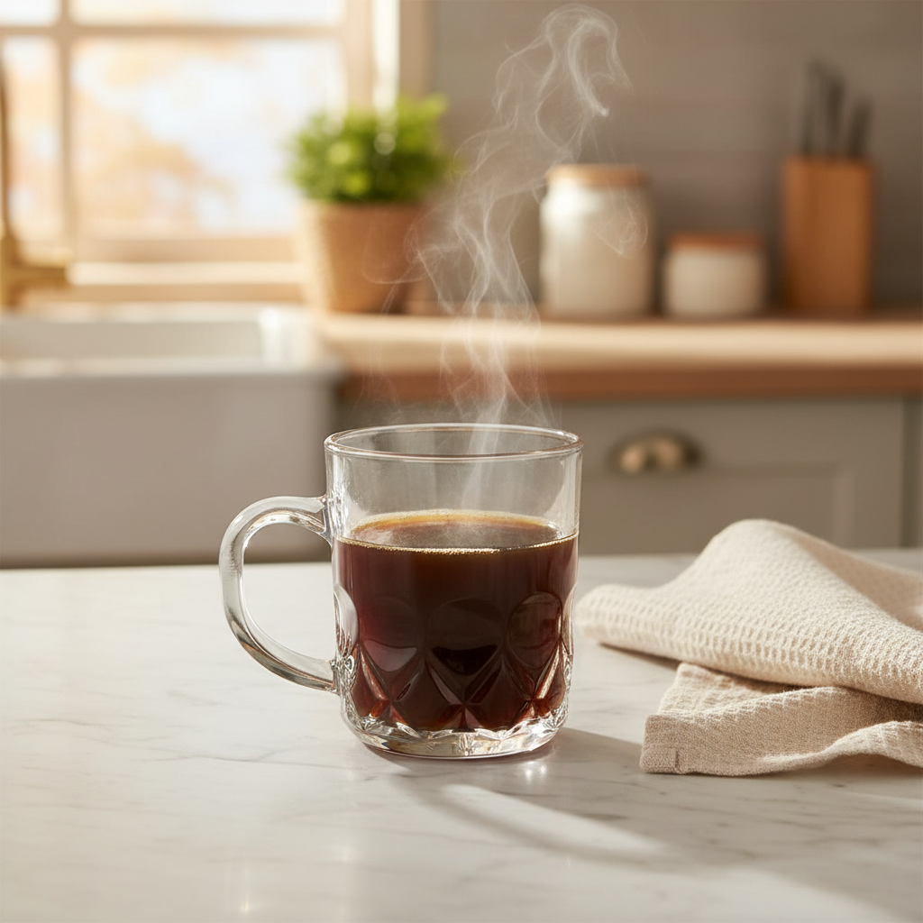 Blinkmax Crystal-Cut Glass Mug - 230ml