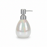 Iridescent Pearl Ceramic & Plastic Liquid Soap Dispenser – 400ml