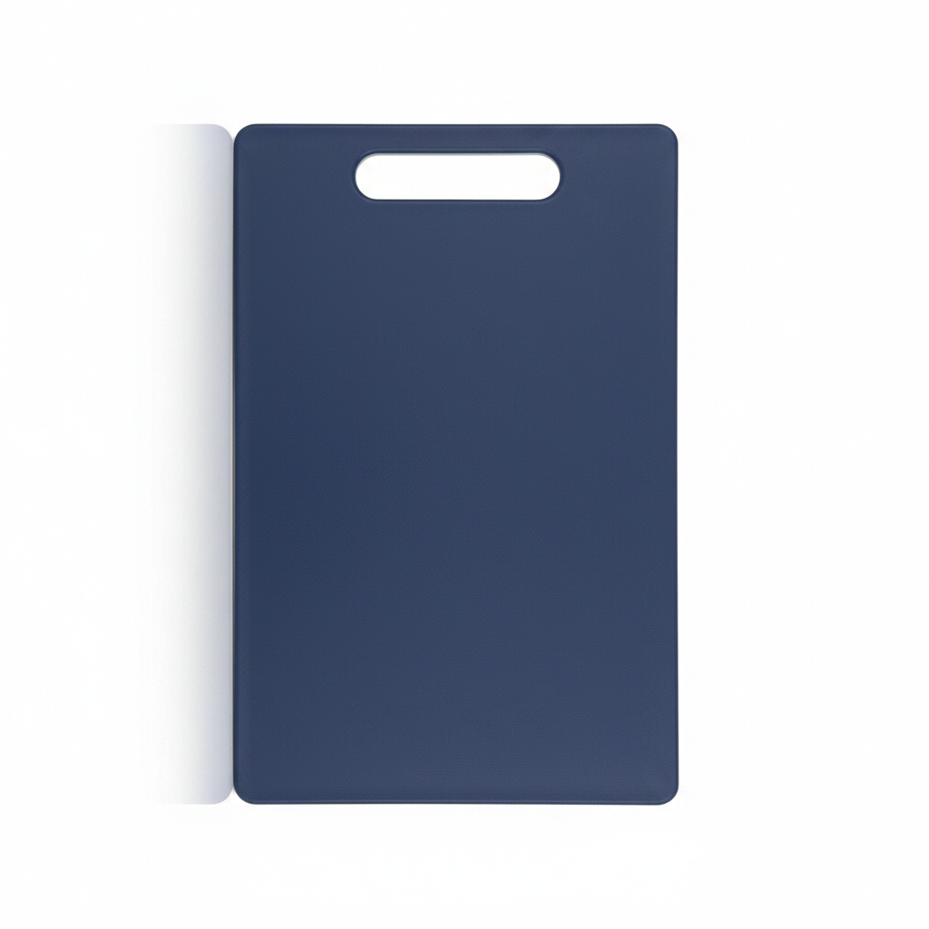 KitchenMark PE Plastic Cutting Board - 34 x 23 x 1cm - Navy Blue / Teal Green / Pink