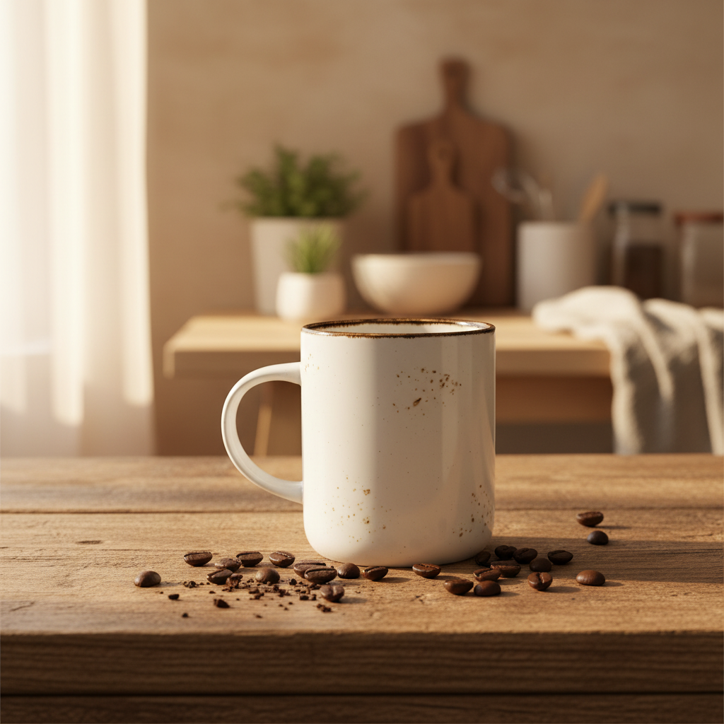 Baralee White Speckled Ceramic Mug - 250ml