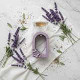 Lavender Chalk & Glass Incense Burner | Arch Floral Design | 15cm