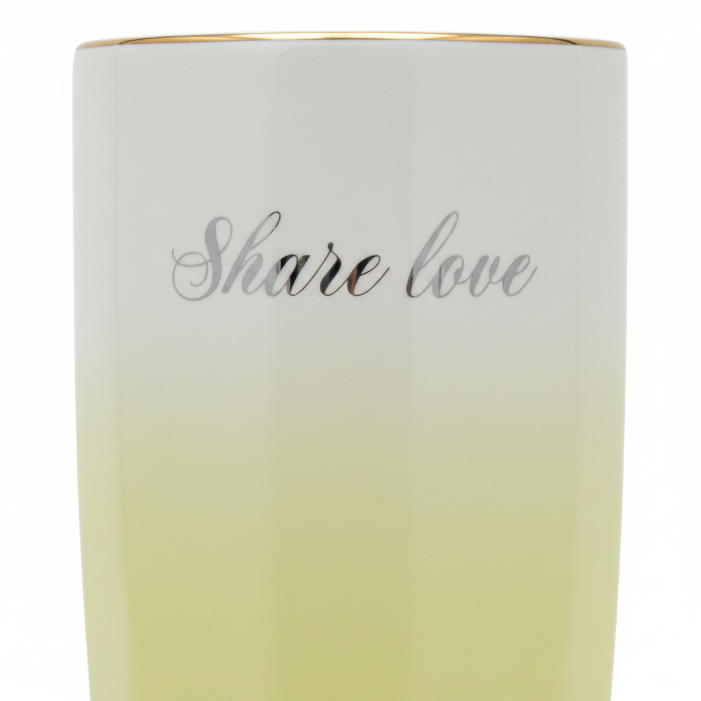 White & Yellow Gradient Ceramic Mug - 400ml