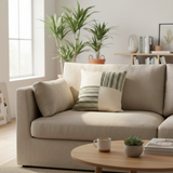Evlen White Soft Cushion - 40×40 cm