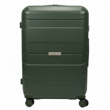 Antler Hard Shell PP Trolley Bag | Olive Green | 4-Wheel Spinner | 24 Inch |