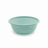 Round Plastic Strainer / Colander — 35×12 cm - Pink / Light Green