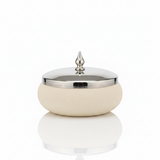 Silver Steel Candy Bowl with Lid - 16cm