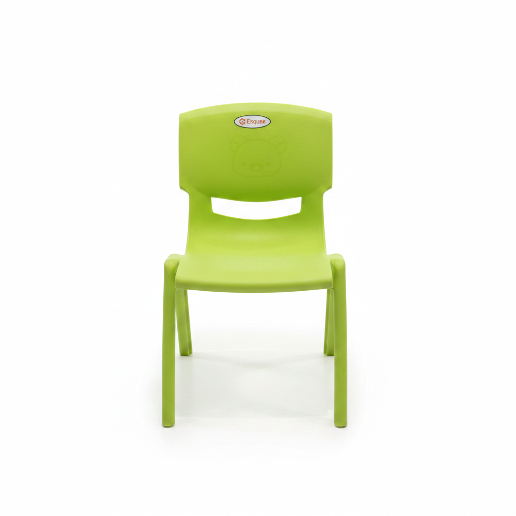 Esqube Plastic Baby Chair –  48×30 cm - Lime Green / Blue