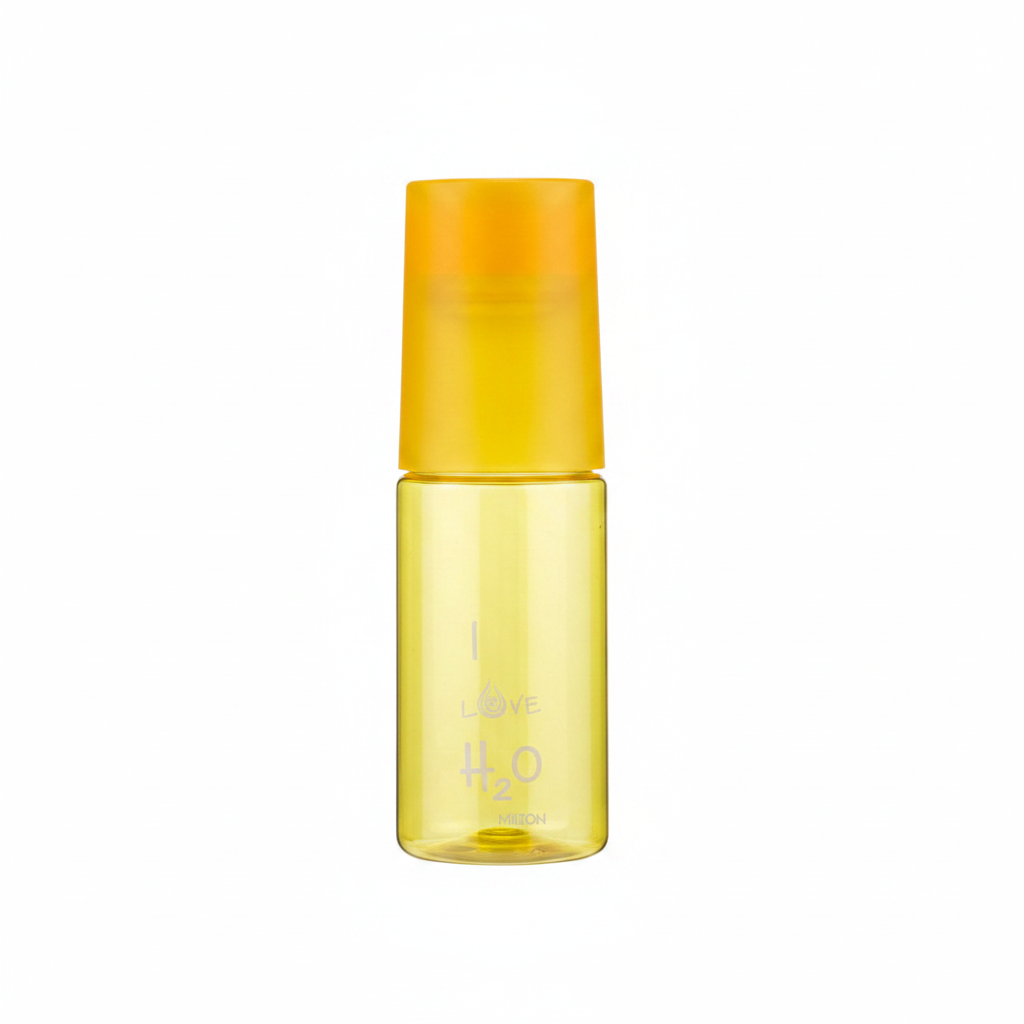 Milton "I Love H₂O" Plastic Water Bottle - 650ml – Yellow / Red / Teal Blue