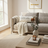 AKDC Gazal Rectangular Decorative Cushion with Arabic Text Print – 30 × 70 cm Cotton with Synthetic Leather