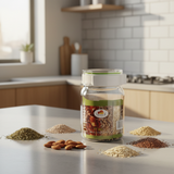 Servewell Tik-Tak Airtight Canister - 350ml Round - Leak-Proof Flip-Lock Lid