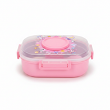 SBC Pink  2-Section Children's Lunch Box with Spoon — 20×13cm