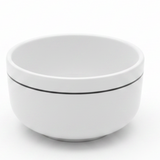 4Ever White Melamine Soup Bowl with Black Rim | 3.5 Inch | Durable & Elegant Tableware
