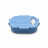 SBC Blue  2-Section Lunch Box with Spoon –  23×16cm