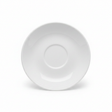 Porceletta White Ceramic Cup & Saucer Set — 80ml