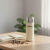 Plastic & Glass Insulated Water Bottle – 500ml - Cream / Lavender / Dusty Blue