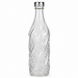Pishgaman Elegant Embossed Glass Water Bottle 1200ml – Premium Floral Crystal-Cut Design